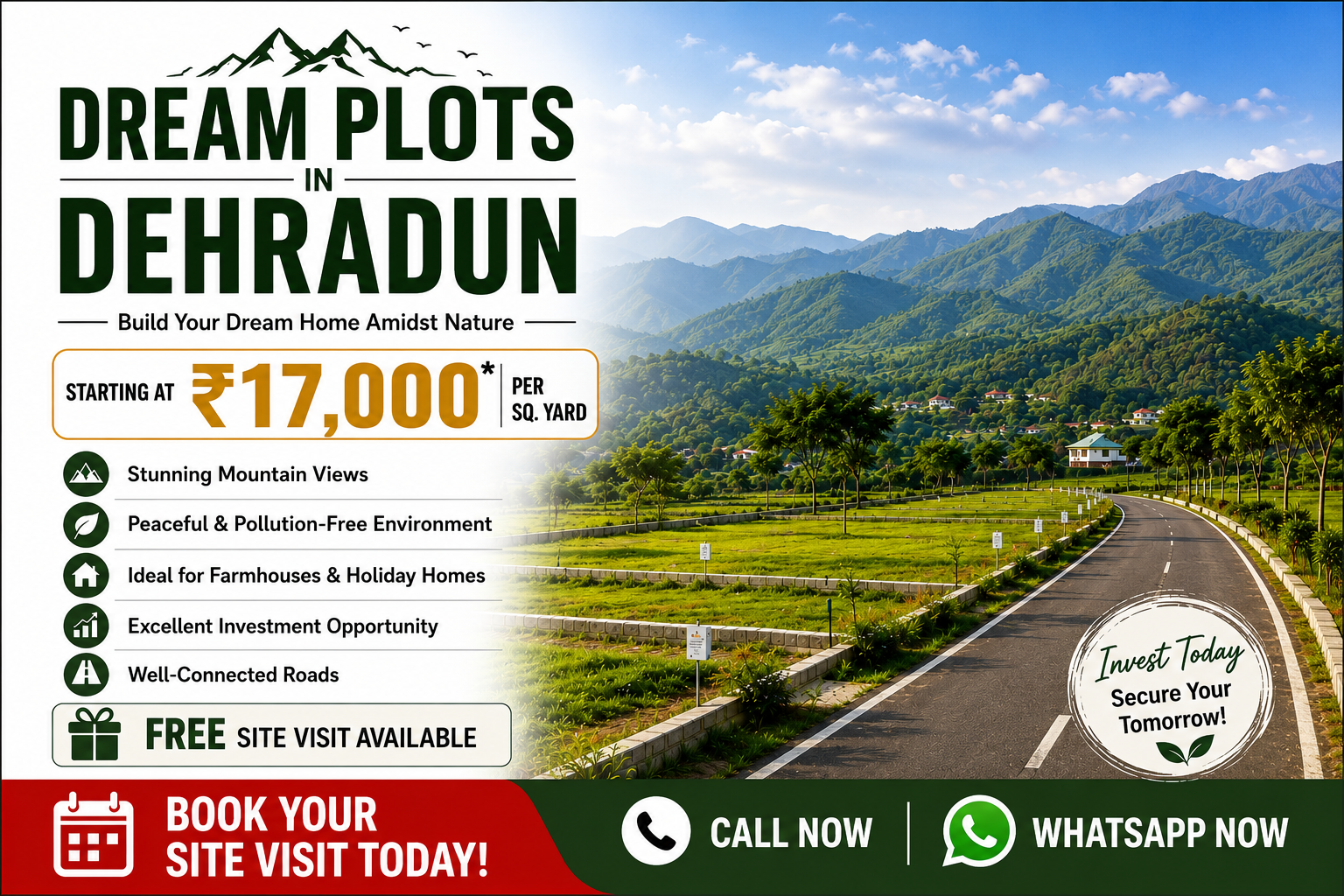 Premium Plots in the Beautiful Valleys of Dehradun